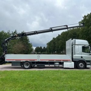 foto 4x2 Platform DAF + Atlas Crane 19t