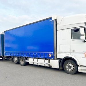 foto 120m3 low air 7.7+7.7m WALKTROUGH SET DAF 6x2+trailer tandem zinced