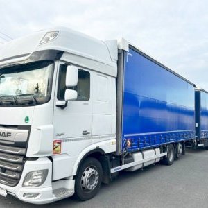 foto 120m3 low air 7.7+7.7m WALKTROUGH SET DAF 6x2+trailer tandem zinced