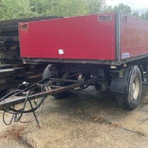 foto 6x2 DAF 6.5m with crane+ 18t trailer